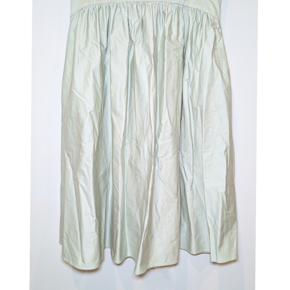 NEW Reiss Liza 100% Cotton Corset Midi Dress in Sage - Picture 7 of 15